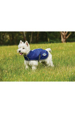 Weatherbeeta Comfitec Premier Free Parka Dog Coat - Dark Blue / Grey / White